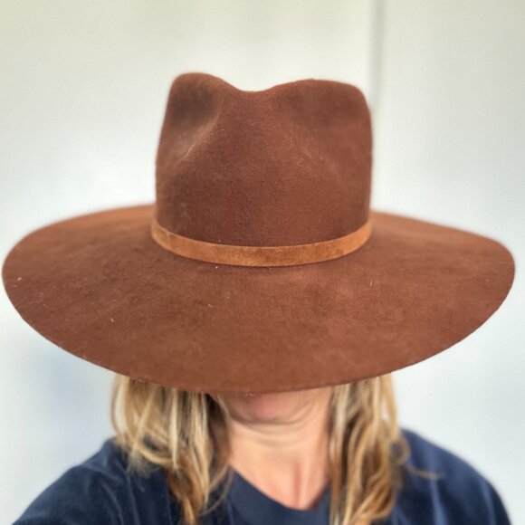 Janessa Leone Brown Felt Hat - Picture 5 of 8